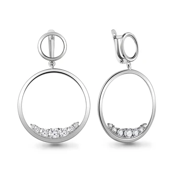 

Earrings made of silver with cubic zirconia