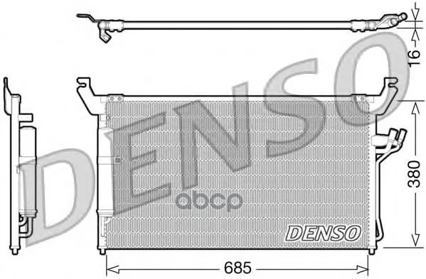 Радиатор Кондиционера Infiniti: Fx35/Fx45 03-08 Denso арт. DCN46013