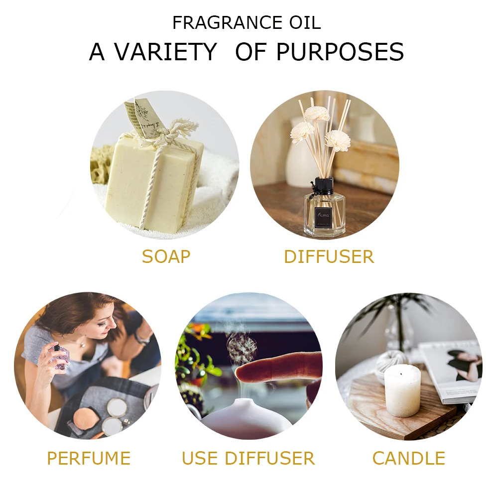 10ml White Musk Perfume Fragrance Essential Oil For Soap Candle Making Baby Powder Sea Breeze Coffee Vanilla Coconut Flavor Oil-4
