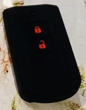 De silicona remoto caso clave Fob de la piel de la cubierta de la manga de la chaqueta para Mitsubishi L200 ASX Outlander Eclipse Cruz Pajero Sport Lancer