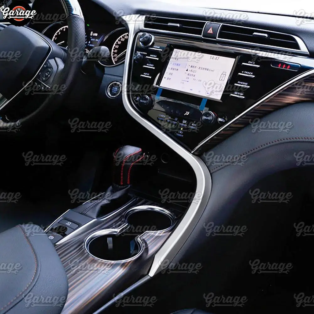 Накладка на центральную консоль для Toyota Camry-ABS пластик литье 1 комплект/1 шт украшение автомобиля Стайлинг