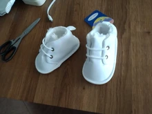 Botines de nieve para bebé, zapatos de cuna para niño y niña, suela antideslizante de algodón cálido para invierno, zapatos para primeros pasos