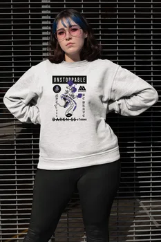 

Angemiel Wear Unstoppable Darkness White Women Sweatshirts
