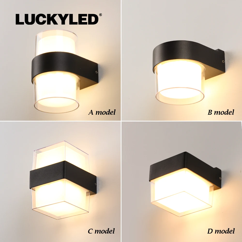 Wall Light Outdoor Porch Light Modern Outdoor Led Wall Light Waterproof IP65 220v 110v 5w 10w for Balcony Porch Lighting