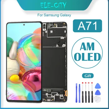 

OEM 6.5'' For Samsung Galaxy A71 A715F AMOLED Touch Screen Display With Frame Assembly Replacement No Dead Pixel Brand New