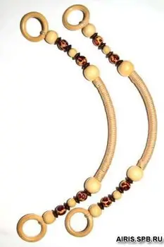 

Ha-16 Handles for bags, arc, bamboo, pack/2 pcs., Hobby & Pro