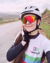ROCKBROS-Gafas de sol deportivas para hombre y mujer, gafas fotocromáticas para ciclismo, lentes polarizadas con marco incorporado para miopía