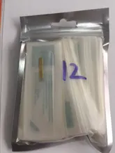 Agujas de Microblading para máquina de lápiz Manual Del Tatuaje de bordado 3D, 100 Uds., 12 Pines, maquillaje permanente, tatuaje de cejas