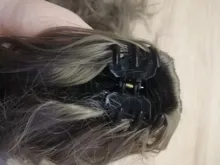 Coleta de colores degradados sintética para mujer, extensiones de cabello con Clip, estilo rizado ondulado, cola de poni, peinado azul y rosa