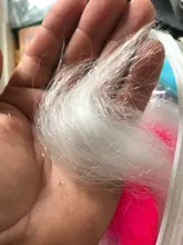 Pelo de fantasma atado de moscas, material sintético translúcido fino para atar alas, colas y cuerpos, 10 colores opcionales