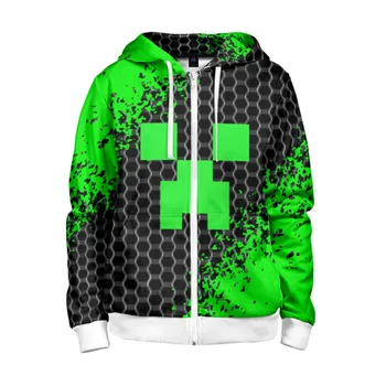 

Children's sweatshirt 3D with zipper Minecraft.