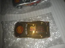 Disney Pixar-Coche de juguete de Cars 3 para niños, vehículo de aleación fundido a presión, Rayo McQueen, Jackson Storm Ramirez 1:55, n. ° 95