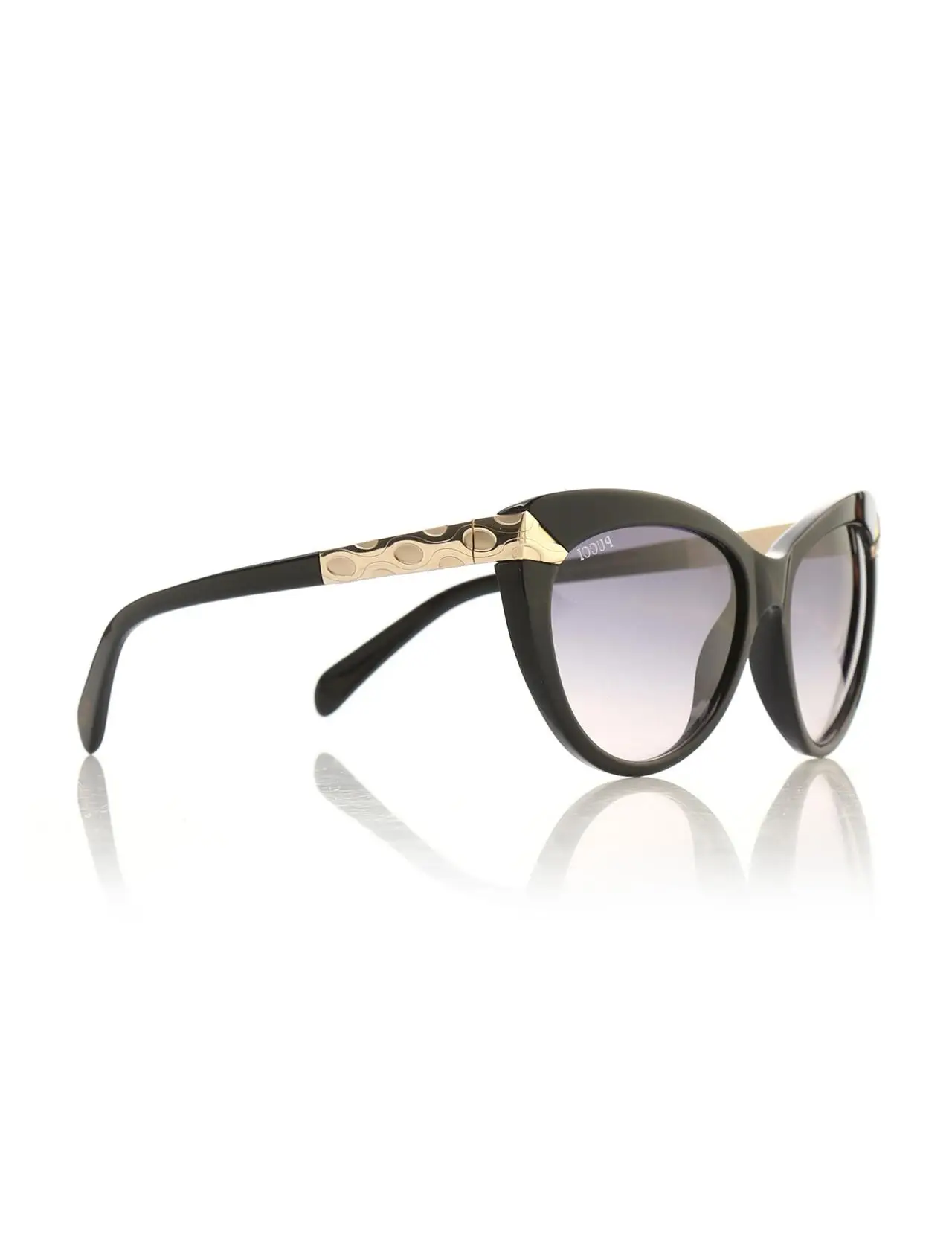 

Women's sunglasses ep 0017 01b bone black organic butterfly cat eye 56-16-135 emilio pucci