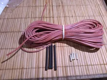 Cable de calefacción de fibra de carbono, cubierta de goma de silicona mejorada, 33 Ohm/m 3mm, 100 metros