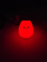 Night-Lamp Animal-Light Touch-Sensor Desktop-Decor Gift LED Bedroom Holiday Colorful