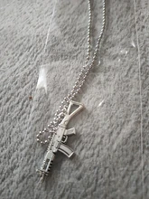 Esposas de pistola Retro para mujer, dije para collar de arma para mujer, Punk, arma antigua, cuentas de aleación, cadenas, joyería, regalos de fiesta