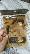 Lote de 40 unidades de tarjetas Estilo Vintage de papel Kraft con diseño de flores, ideal para diario, ideal para álbumes de recortes