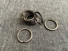 Mibrow-10 unidades/lote de llavero de 25mm, 28mm y 30mm, anillo dividido (nunca se decolora), llavero Diy, fabricación de joyas, anillos para llaves