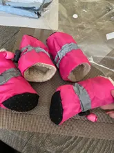 4 unidades/juego de zapatos de lluvia antideslizantes de Cachemira suave y cálida para mascotas, calzado suave a prueba de viento para perros y mascotas, zapatos impermeables antideslizantes