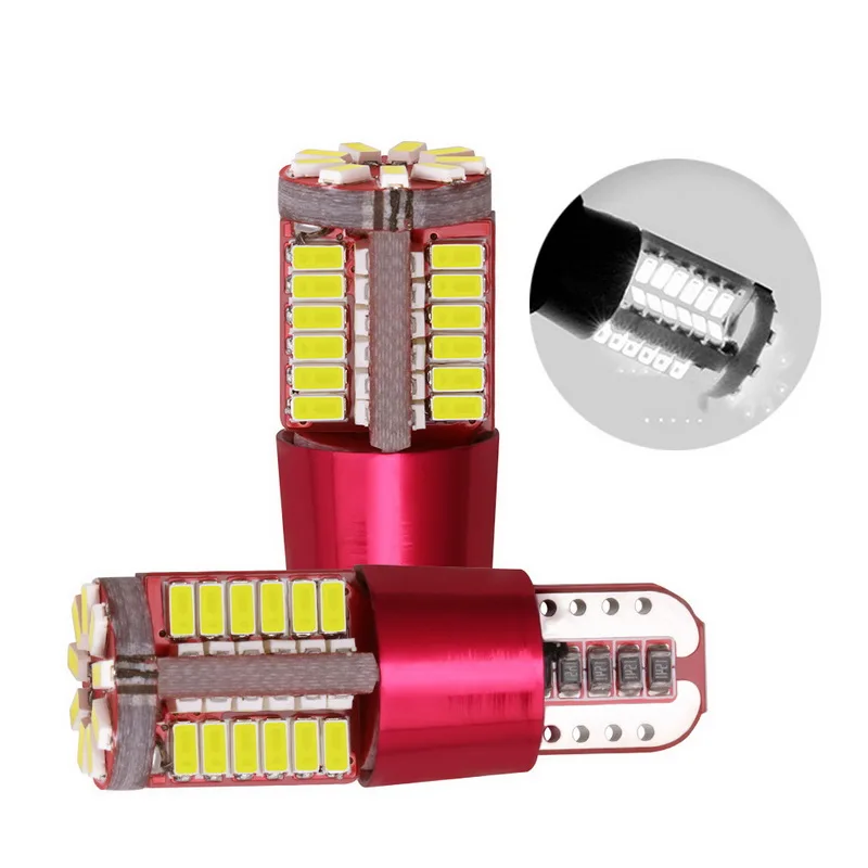T10 3014 автомобильный декодирующий свет 57SMD бесступенчатое светодиодное дверное освещение широкая лампа декодирование света-2