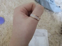 SHOUMAN-anillo de acero inoxidable 316L con abalorio para mujer, sortija con grabado personalizado, Color oro rosa, Blanco, Negro, para hombre y mujer