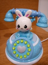 Teléfono Con unicornio Retro para niños, cuentacuentos de Educación Temprana, teléfono emulado, teléfono de juguete, juguetes musicales