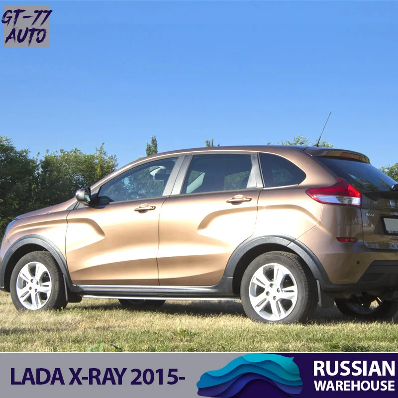 Защитные накладки колесных арок и молдинги двери для Lada X-Ray- защитный молдинг наружный материал ABS пластик