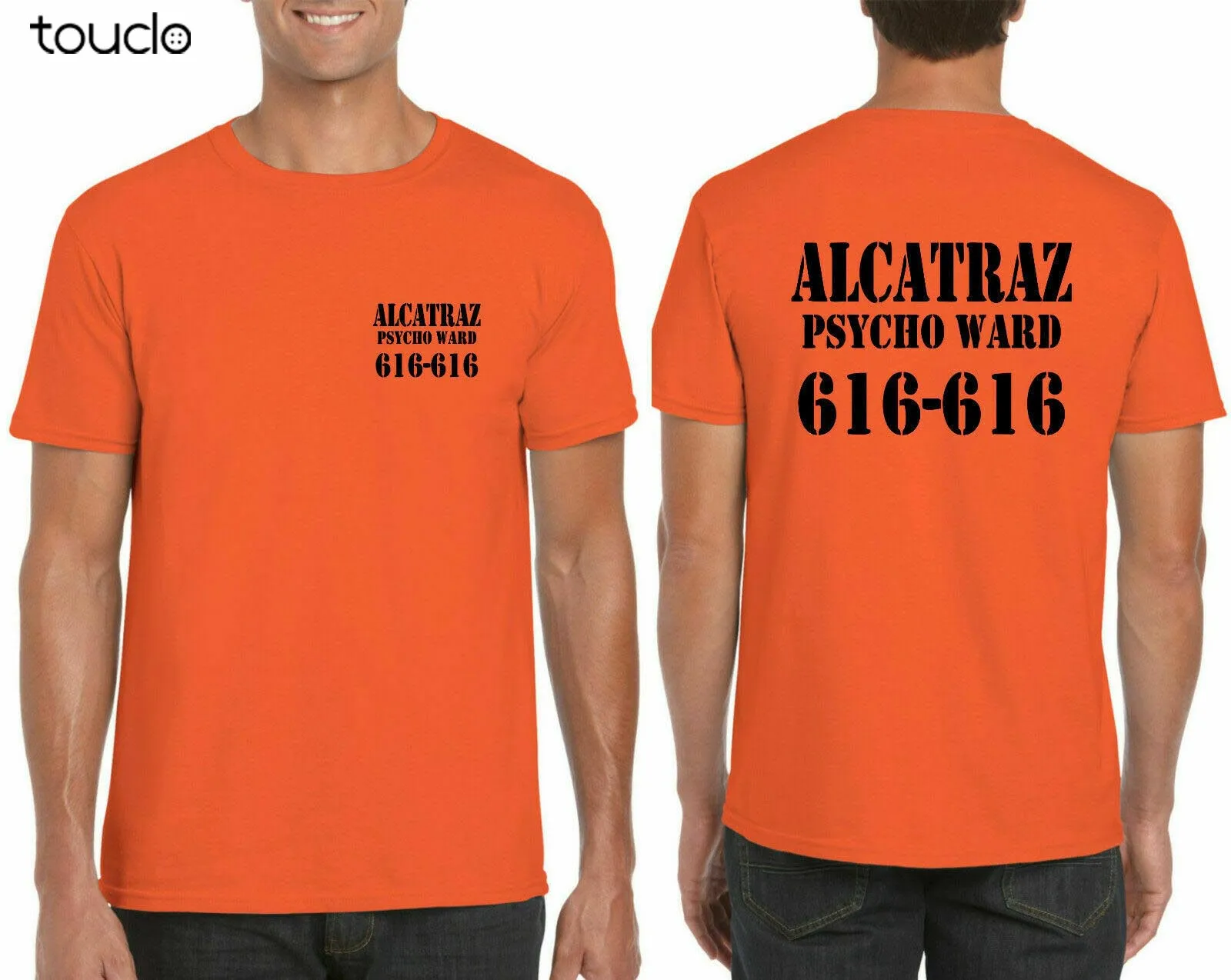 Футболка для Хэллоуина Alcatraz костюм унисекс из тюрьмы психопалата топ взрослых |