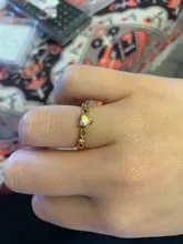 ZHOUYANG anillos para mujeres único nuevo corazón amor simple Multicolor circón amarillo oro plata Color regalo joyería de moda KAR385