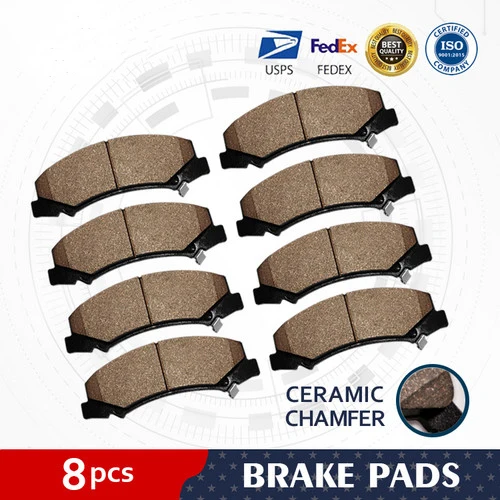 

Front And Rear Brake Pads For 1999-2005 2006 GMC Sierra Chevrolet Silverado 1500