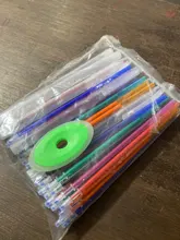 Juego de bolígrafo recargable, conjunto de boli borrable y recambiable, con carcasa lavable, mango de 0,5mm y cartuchos de recambios, tinta de 7 colores, ideal para la escuela y la oficina, 59 unidades