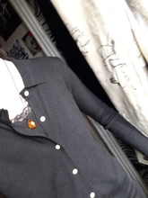 Knitted Cardigan Autumn Womens Coat New Base-Shirt Polos-Neck Inside