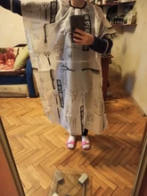 Capa de corte de peluquería para adultos, delantal de peluquería, impermeable, 115cm