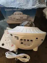 Bluetooth Projector Light-Decor Night-Light Starry Sound-Activated Water Wave Music Usb Led