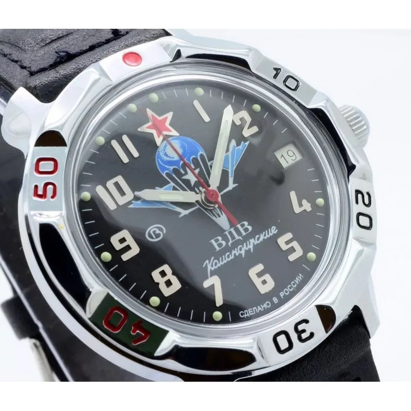 Watch Vostok Commander 811288 symbol of Airborn paratrooper forces Russian afbeelding