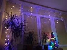 String-Lights Curtain Droop Icicle Outdoor-Decoration Christmas Garden Party 220V Drop-5m