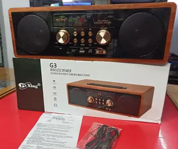 

PUXING G3 wireless Bluetooth Speaker, FM / SD / USB / Audio with LED display with rechargeable battery