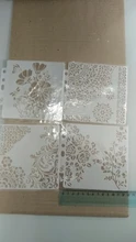 Nuevo 4 unids/lote 13cm 5,1 1/4 círculo borde DIY capas plantilla para pintura libro de recortes colorear relieve álbum decorativo plantilla
