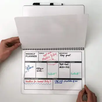 

Book and organizer week erasable slate Undonotebook