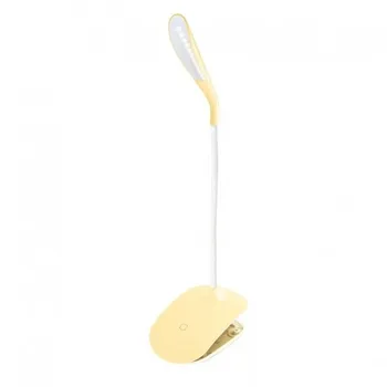 

LED LAMP TABLE 3W YELLOW BENDABLE CLIP PLATINET