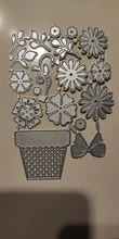 Troqueles de corte de Metal con flores para manualidades, decoración de álbum de recortes, grabado de felicitación, fabricación de tarjetas artesanales, plantillas, nuevos sellos transparentes, nuevos