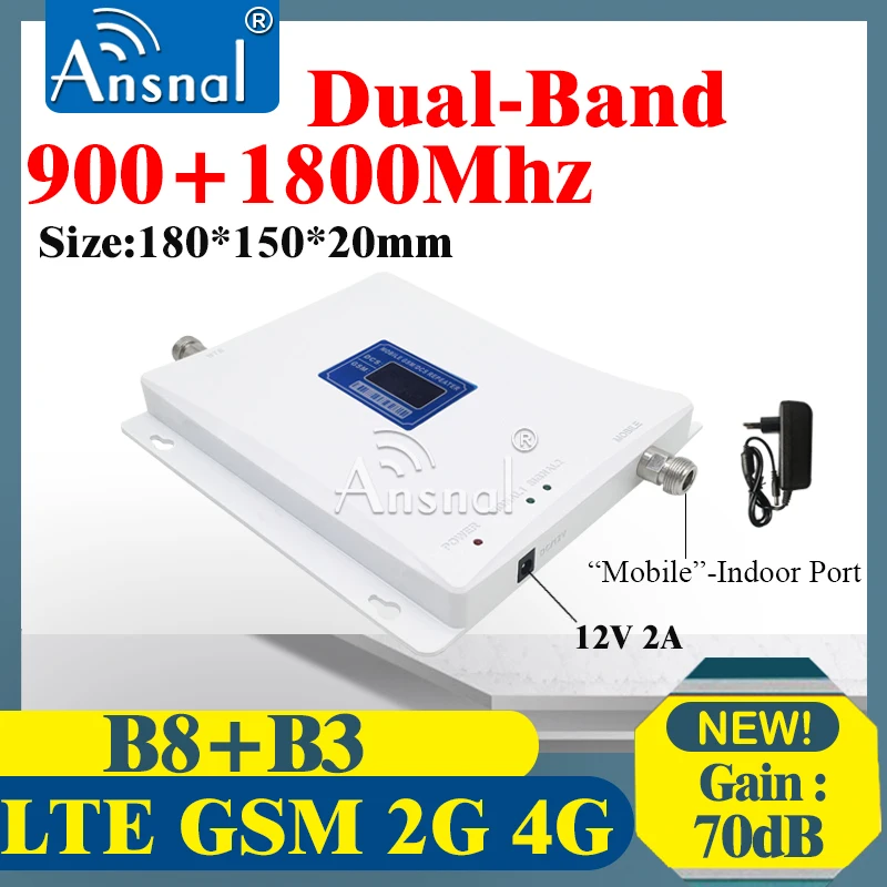 Amplifier 4G  900 1800Mhz Dual-Band Cellular