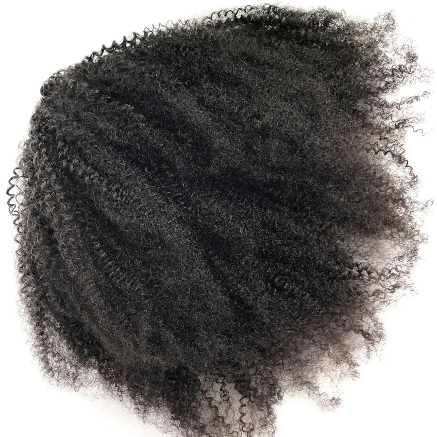

Fashion Lady Remy Hair Afro Kinky Curly Drawstring Ponytails Clip In Human Hair Ponytails