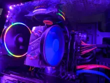 DarkFlash D1 120mm PC LED ventilador RGB halo doble arco iris 12cm mudo 12V 4pin disipador de calor de refrigeración refrigerador silencioso ventilador