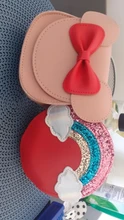 Monedero pequeño para niña, bolso de mano, monedero pequeño, para chico, con lazo, ratón, 2019