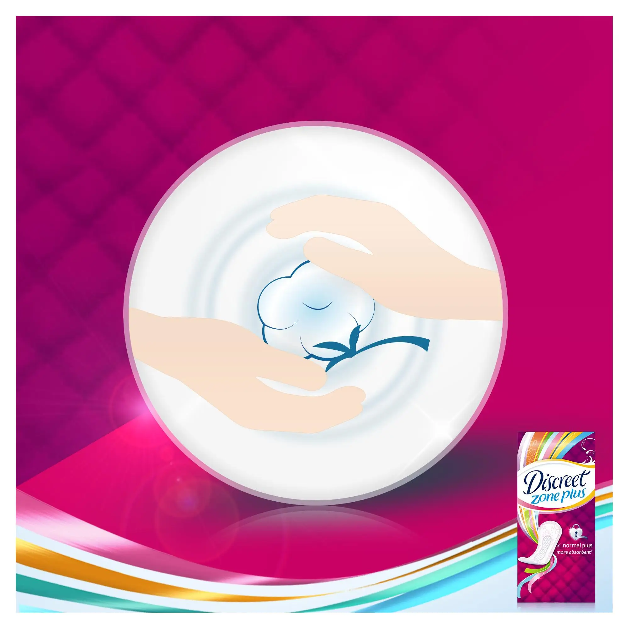 Женские ежедневные прокладки DISCREET Normal Plus, 50 шт