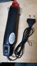 Pistola de calor de uso artesanal, herramienta eléctrica de aire caliente, pistola de temperatura de 300W con asiento de soporte