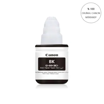 

ORIGINAL Canon G1400/G1410/G2400/G2410/G2411/G3400/G3411/G4400 GI 490 Printers compatible for 135 ml Black Genuine Ink GI-49