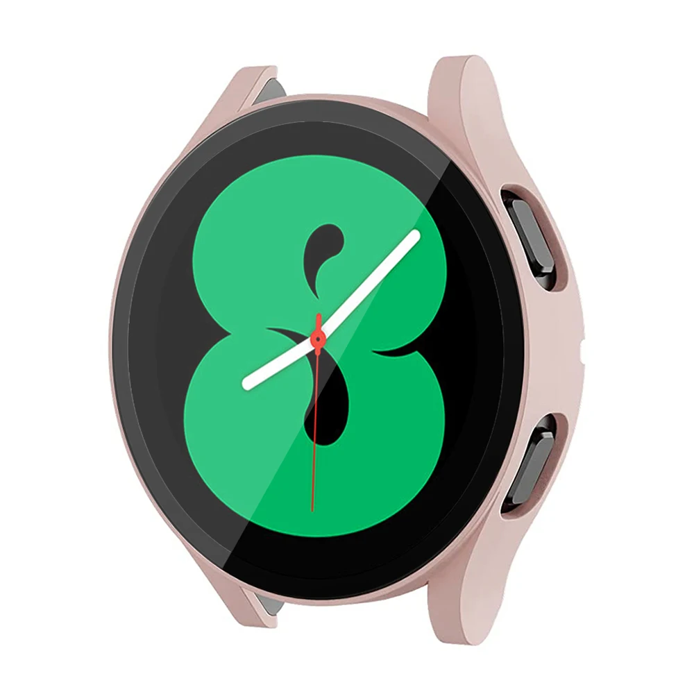 Case for Samsung Galaxy Watch 4 44mm 40mm Full Coverage Bumper Case with Tempered Glass Protective Cover Screen Protector Case for Samsung Galaxy Watch 4 44mm 40mm Full Coverage Bumper Case with Tempered Glass Protective Cover Screen Protector