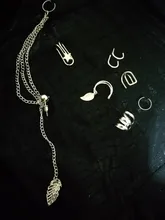 IPARAM 7 unids/set Vintage borla cadena Clip para oreja de aleación 2020 pendientes Bohemia mujeres hoja geométrica pendientes regalo de fiesta, joyería